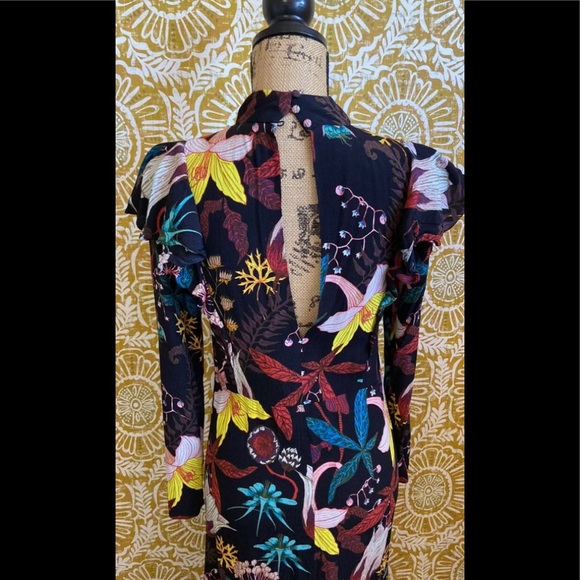 H&M FLORAL FLOWERS DRESS - Picture 6 of 8